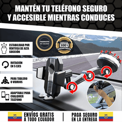 SmartClip Ride | Soporte Ultra Estable para celular 360°🎁HOY ENVÍO GRATIS🎁